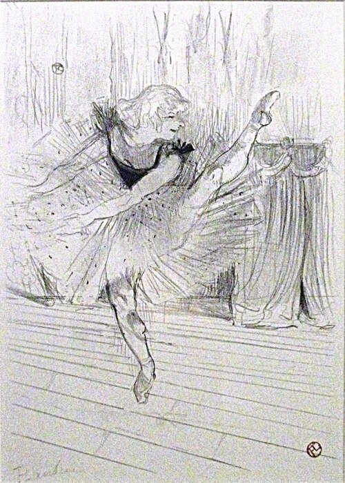アイダ・ヒース嬢、1894年、クレヨンとブラシ、スクレーパー付きリトグラフ[50]