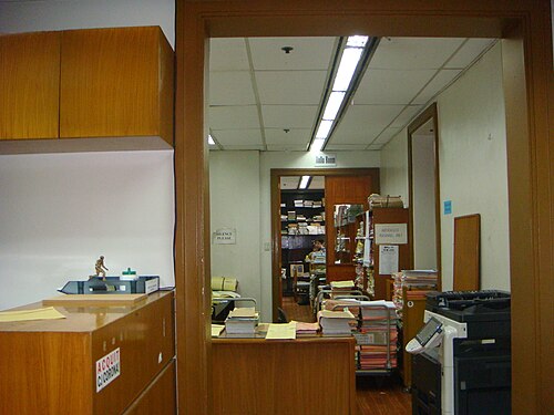 最高裁判所長官室の応接室