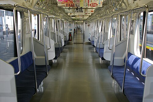 常磐線209系1000番台 車内風景 2007年8月