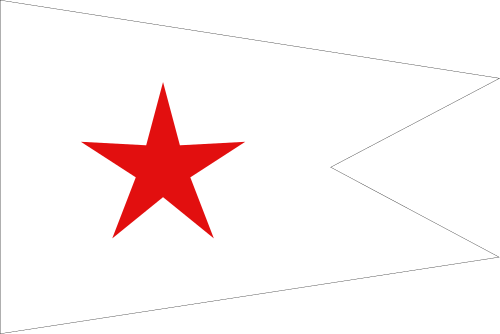 House flag of the Kermit Line (1818–1835) and Red Star Line (1871–1935).