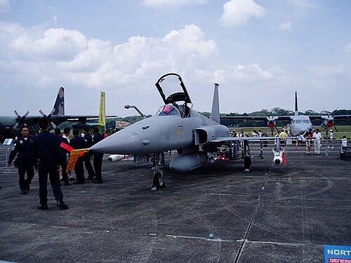 AGM-65マーベリックミサイルを搭載したノースロップF-5SタイガーII。