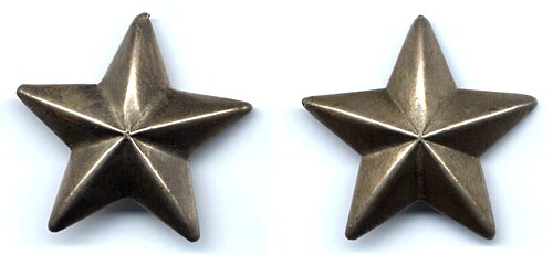 イタリア軍の制服にあしらわれた星は、イタリア国旗「ステラ・ディタリア」に由来する。