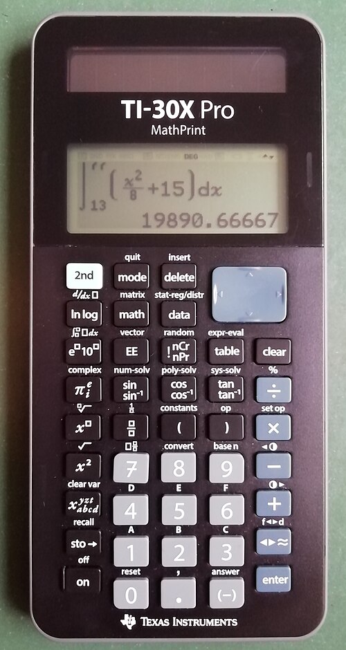 TI-30X Pro MathPrint (2018 改訂版)