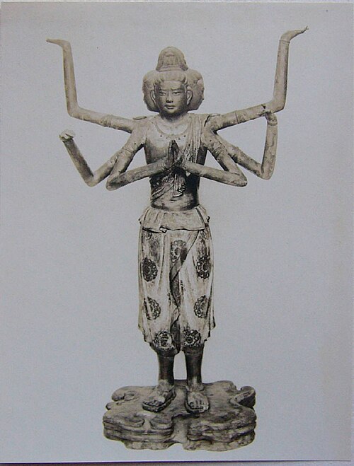 奈良興福寺の阿修羅（734年）。国宝。