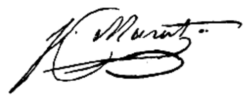 Joachim Murat's signature