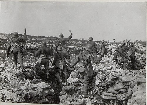 オーストリア＝ハンガリー帝国軍の突撃部隊（イタリア戦線、1917年9月）