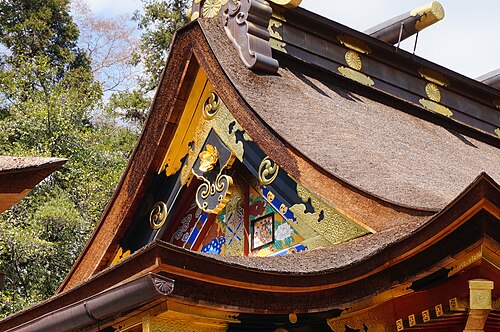 本殿の雷神小窓