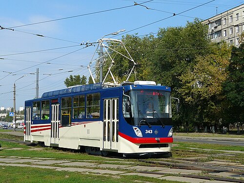 2016年から2022年まで運行されていたK-M1路面電車
