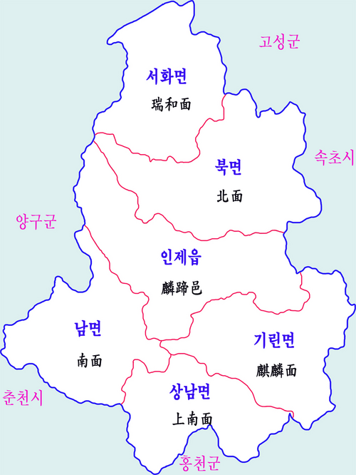 インジェ県の地図
