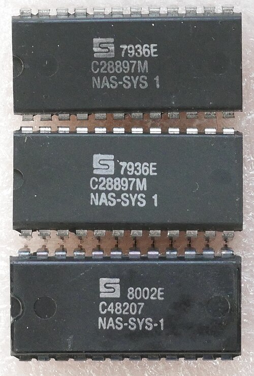 3、24ピン0.6インチピッチプラスチックDIP IC、NAS-SYS 1デバッグモニターを含む2kx8マスクプログラムROM