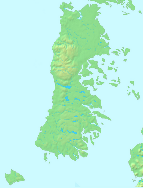 チロエ諸島の地図
