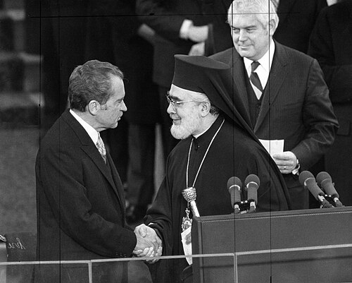 イアコボス大主教とニクソン大統領