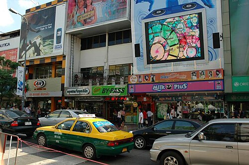 サイアムスクエアエリアのメイン道路