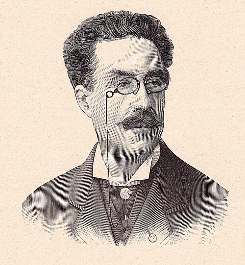フランスの彫刻家エマニュエル・フレミエ（1824–1910）1897年頃