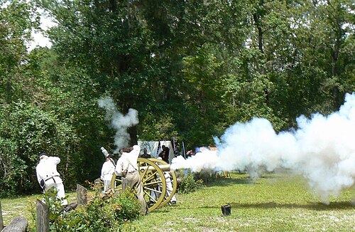 公園で行われた南北戦争の再現イベントの一部