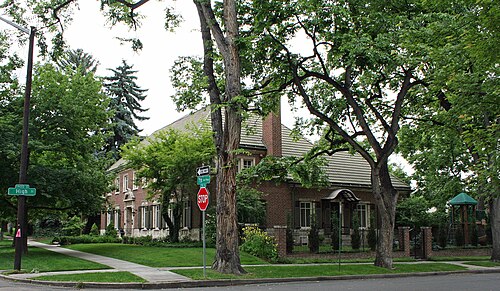 ジョン G. とヘレン カーの家、1900 E. 7th Ave.、1925 年、国家歴史登録財