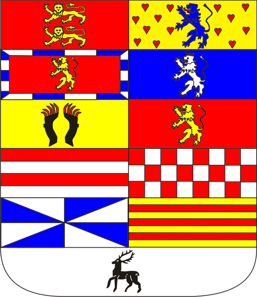 Coat of arms of the duchy of Brunswick-Lüneburg (1596–1599);