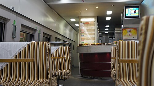 CRH2Eのビュッフェカー