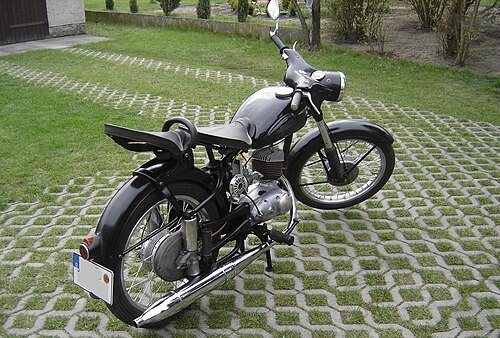 1961年製MZ 125/3、東ドイツ、ツショパウ工場製
