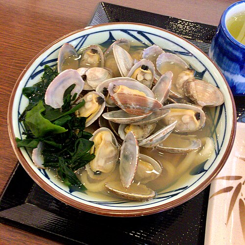 アサリ入りうどん