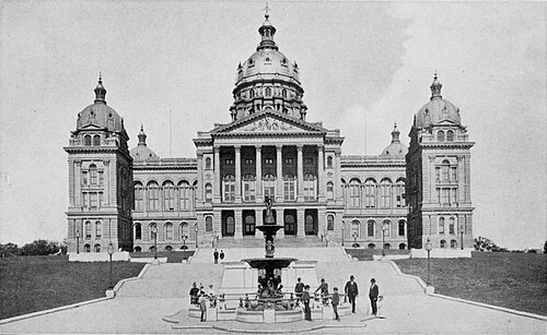 1917 年のアイオワ州議会議事堂