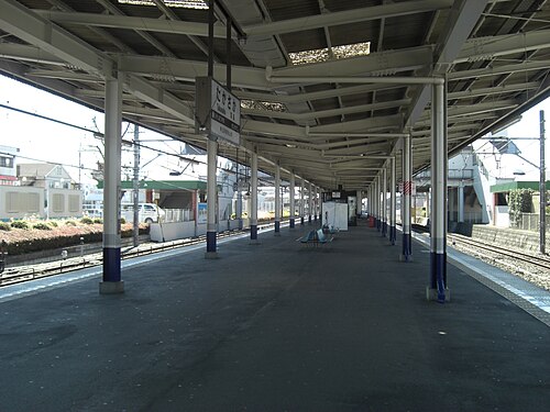 2008年3月、池袋方面のホームの眺め