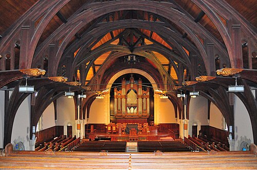 ヴァッサー大学礼拝堂内部、ニューヨーク州ポキプシー