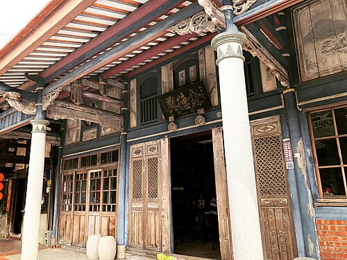 台湾、台南市、京寮のショップハウス