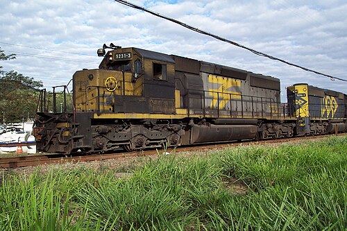 RFFSA マコサ SD40-2 #5231-3F。 「アパレシーダ・ド・ノルテ」の名で洗礼を受ける