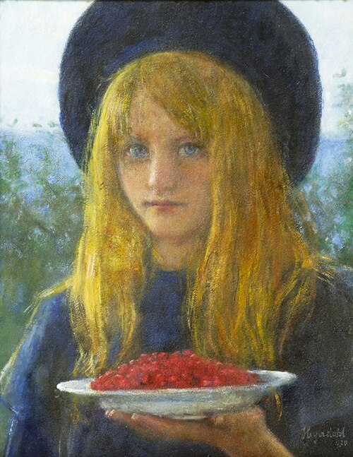 カラントを持つ少女（1890年頃）
