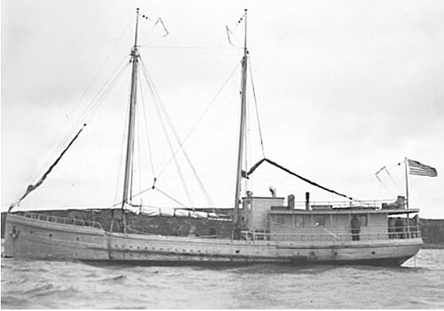 USFS（米国森林局）のアイダー鳥類調査船「プリビロフ・テンダー号」、1919年から1930年まで使用。