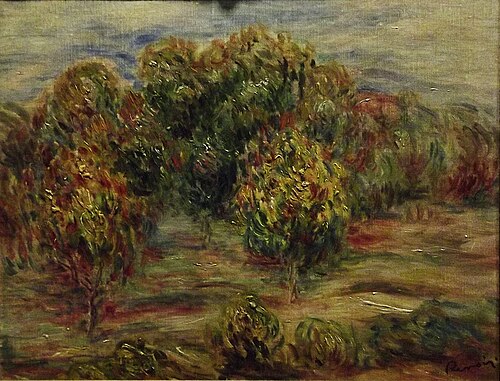 ピエール＝オーギュスト・ルノワール、カーニュの風景、1910