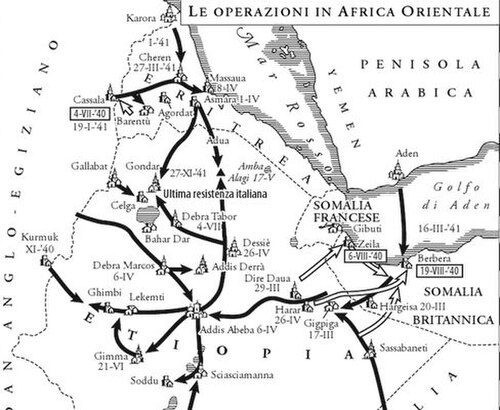 東アフリカにおけるイタリア軍の作戦