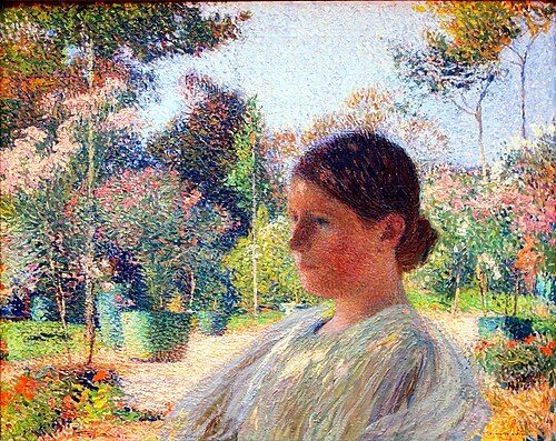 Dans le jardin (庭園内)、c. 1900年、リールパレ・デ・ボザール