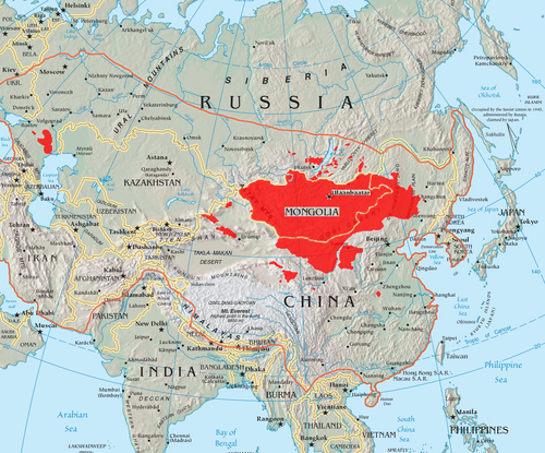 アジアの地図