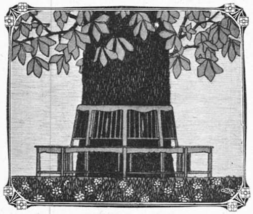 イドゥンの庭のベンチ、1907年