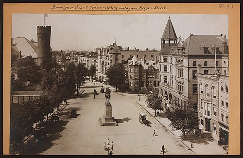 グラント将軍像（1896年）、グラント・スクエア、ブルックリン、ニューヨーク市、1905年