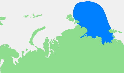 ラプテフ海の位置