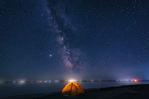 夜のシヴァシュ湖、ヘルソン