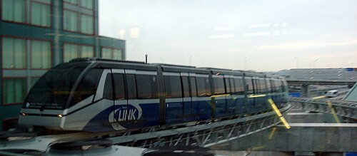 カナダ、トロント、ピアソン国際空港のエア・レール・リンクの以前の塗装