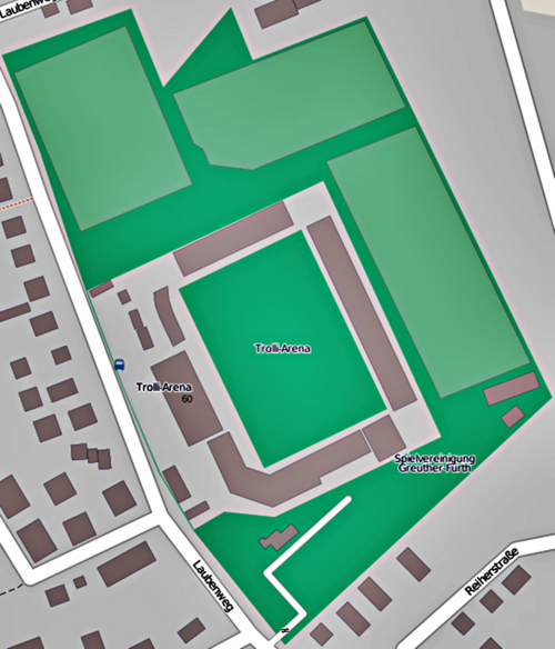 ロンホフ・スポーツパークの配置図