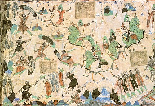 五百盗賊物語（西暦535～557年）、莫高窟、285号窟、敦煌、西魏時代