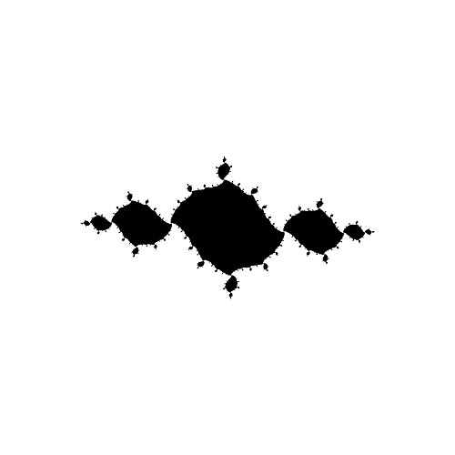 c=−1+0.1*i の塗りつぶされたジュリア集合。ここで、ジュリア集合は塗りつぶされたジュリア集合の境界です。