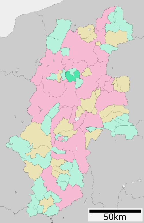 長野県筑北町の位置