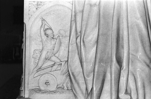ウールナーの彫刻作品『文明』（1867年）では、ケルトの戦士が文明を象徴する女性のドレスを「攻撃」している。この作品はノーサンバーランド州ウォリントン・ホールに所蔵されている。