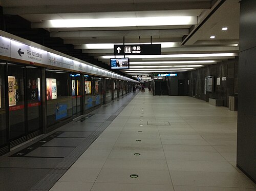 西行き6番線ホーム東向き