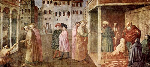 マゾリーノ、ブランカッチ礼拝堂。 1424年から1427年。