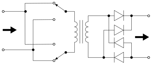 フルブリッジコンバータ回路図
