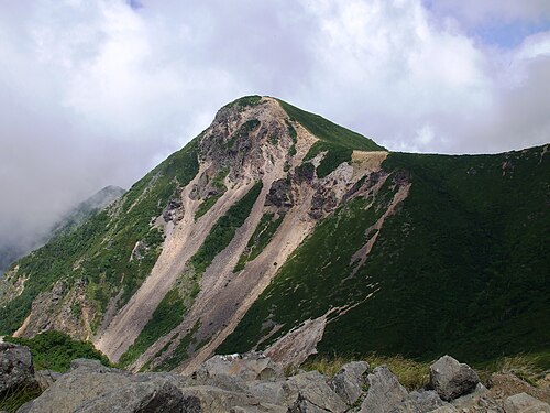 根石山か​​ら見た西天狗山
