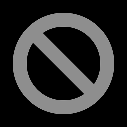 システムの続行が許可されていない場合に、ブート プロセス中に表示される禁止記号 (1 本の線が交差する円)。